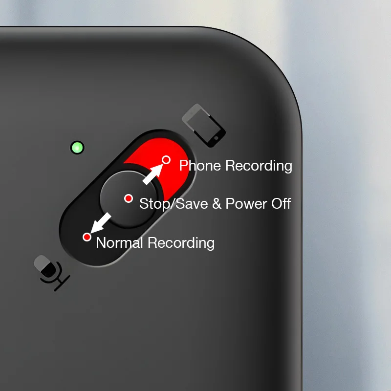 مسجل صوت صغير للاتصال بالهاتف المحمول آيفون 16 جيجابايت 32 جيجابايت صوت صغير الإملاء مع مشبك شفط مغناطيسي لنظام IOS/أندرويد #3