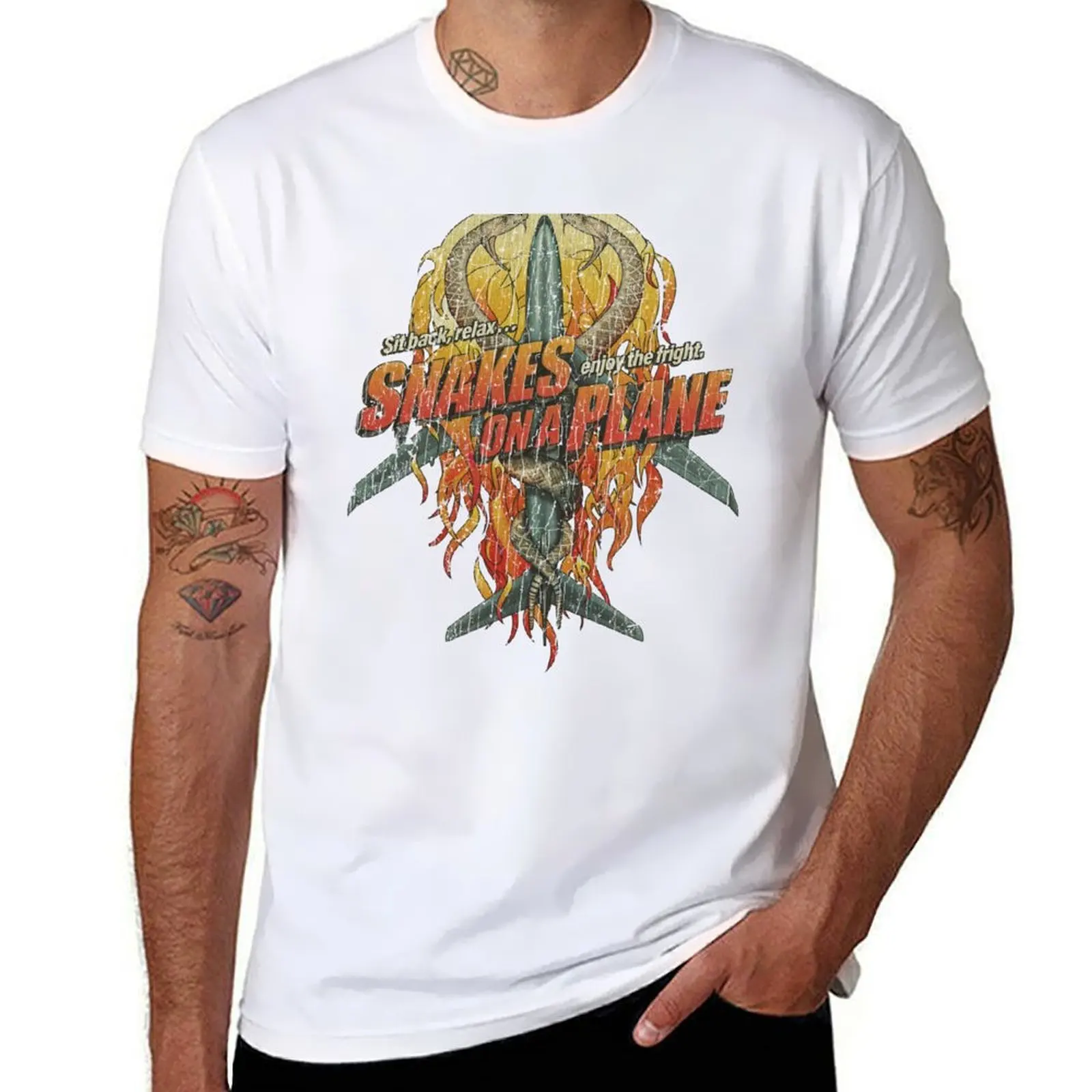 

Snakes on a Plane 2006 T-Shirt man t shirt luxury cotton t shirt pack T-Shirt