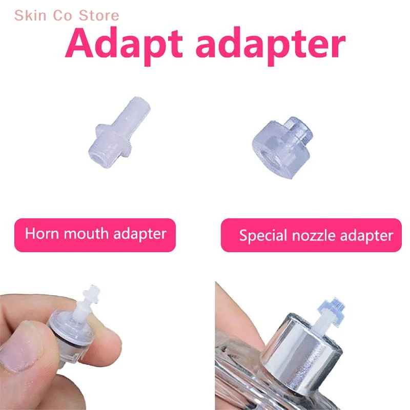 [CO]2Pcs Perfume Bottle Transfer Adapter Horn Mouth Nozzle Connector Refill Dispensing Tool Leakproof Travel Perfume Collectors