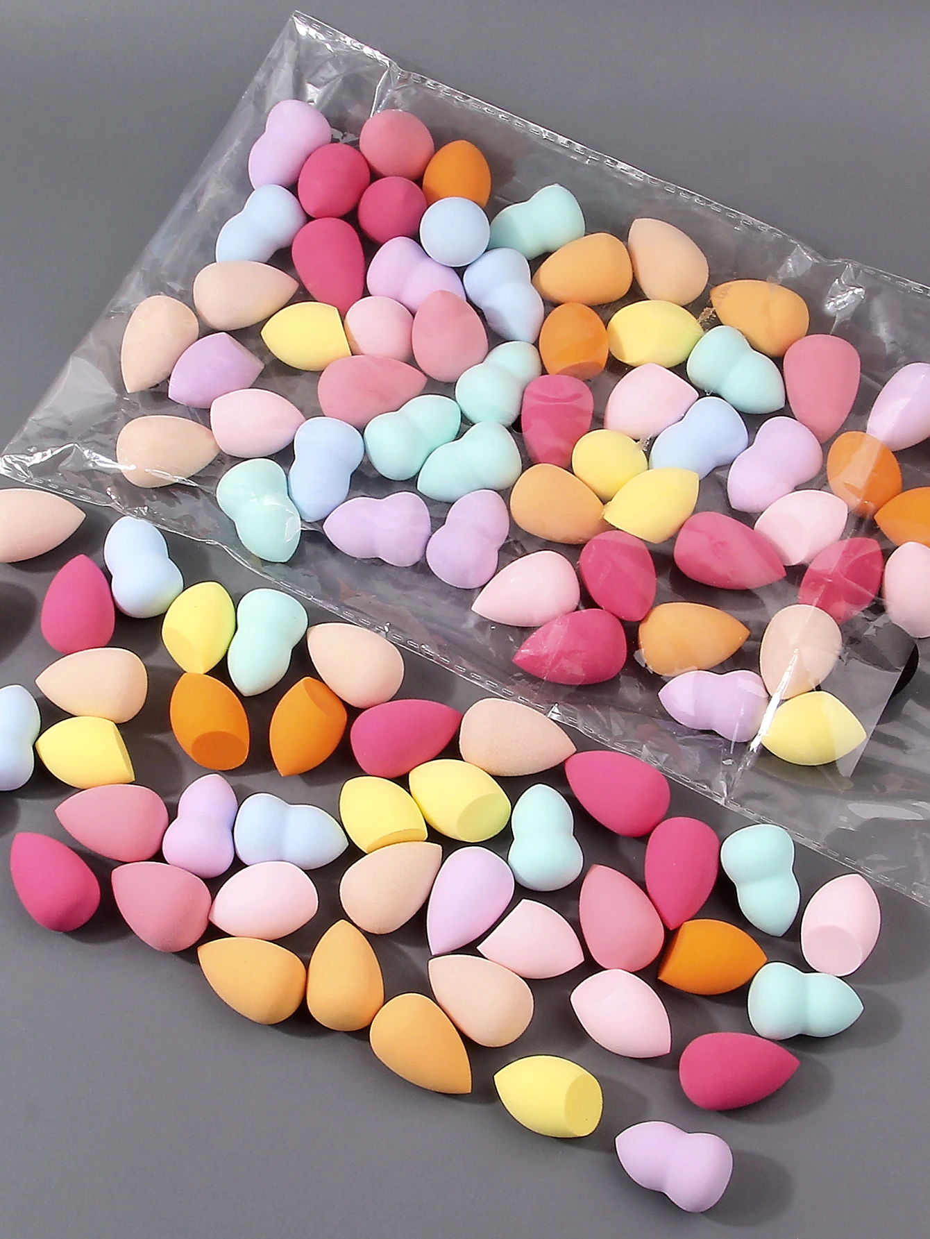 Rainbow Makeup Sponges Assorted Colors, Skin-Safe & Reusable Expandable Travel Sponge Set (100/50/25/20/10pcs)