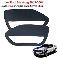 Leather Door Armrest Cover For Ford Mustang 2005 2006 2007 2008 2009 Interior Door Armrest Panel Cover Trim