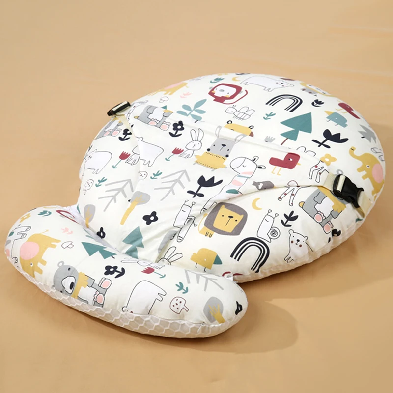 Newborn Breastfeeding Pillow Multifunctional Universal Cotton Pattern Infant Waist Fixed Feeding Cushion Baby Feeding Pillow