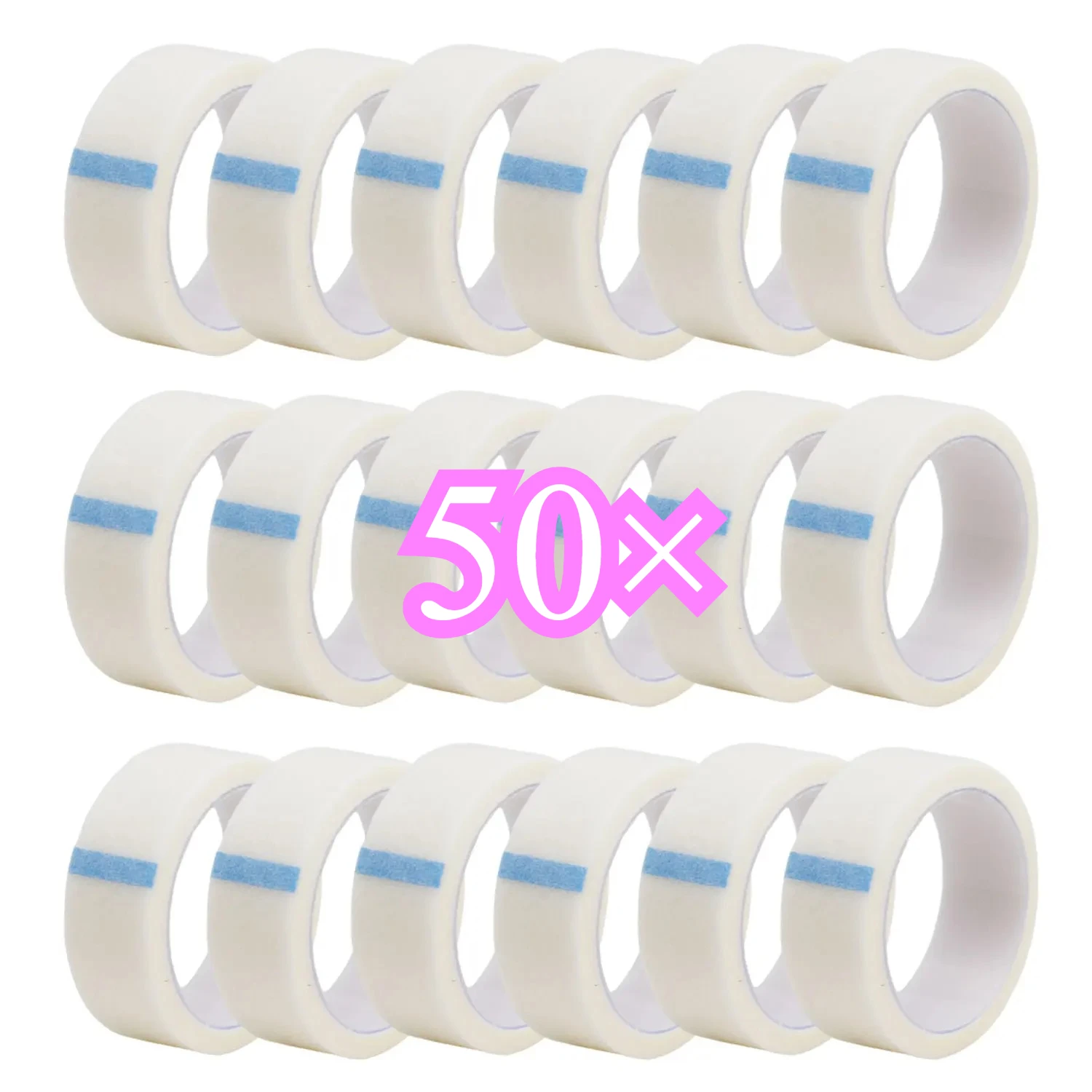 10/20/30/50 لفات رمش تمديد ورقة الشريط لفة مسامية غير المنسوجة النسيج لاصق ل بقع رمش كاذبة