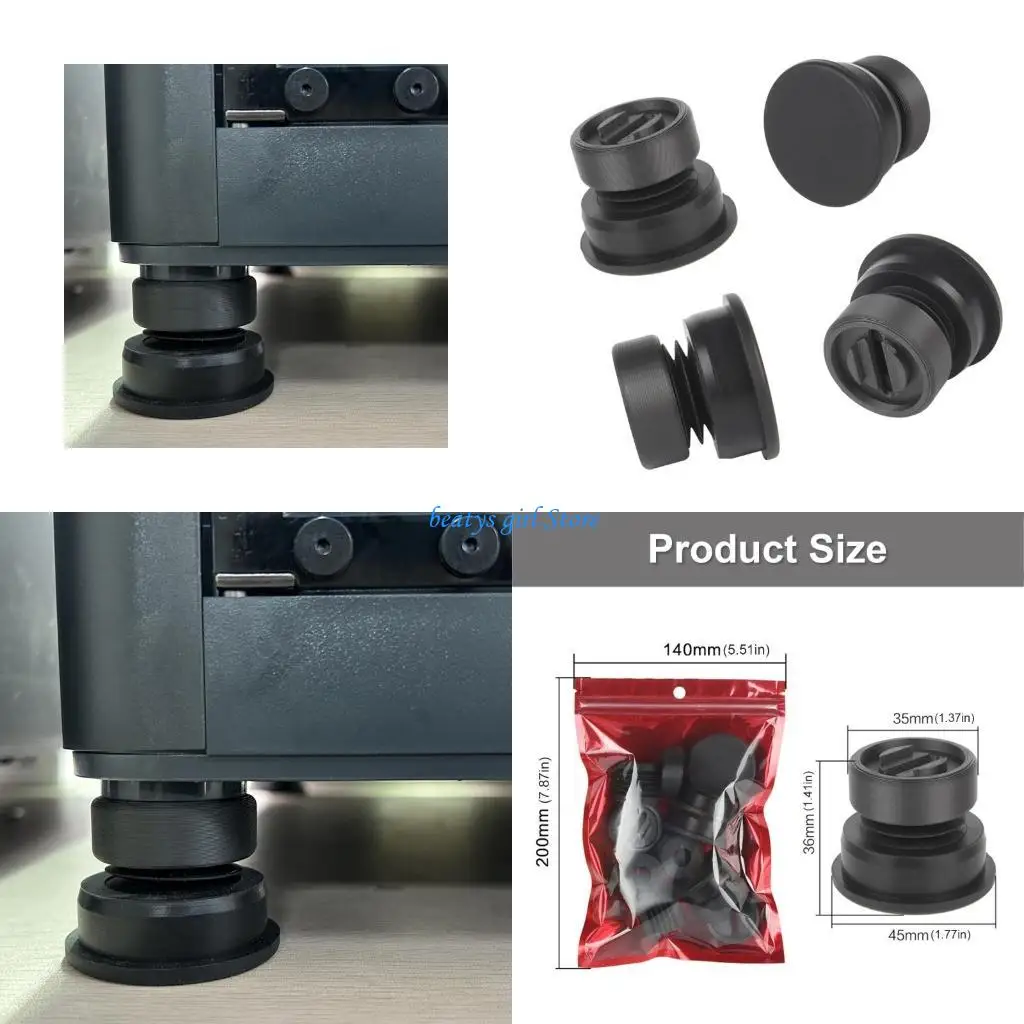 

C7AB Установка без инструментов Виброгасящие ножки для 3D-принтеров Обновления NoResidue HassleFree