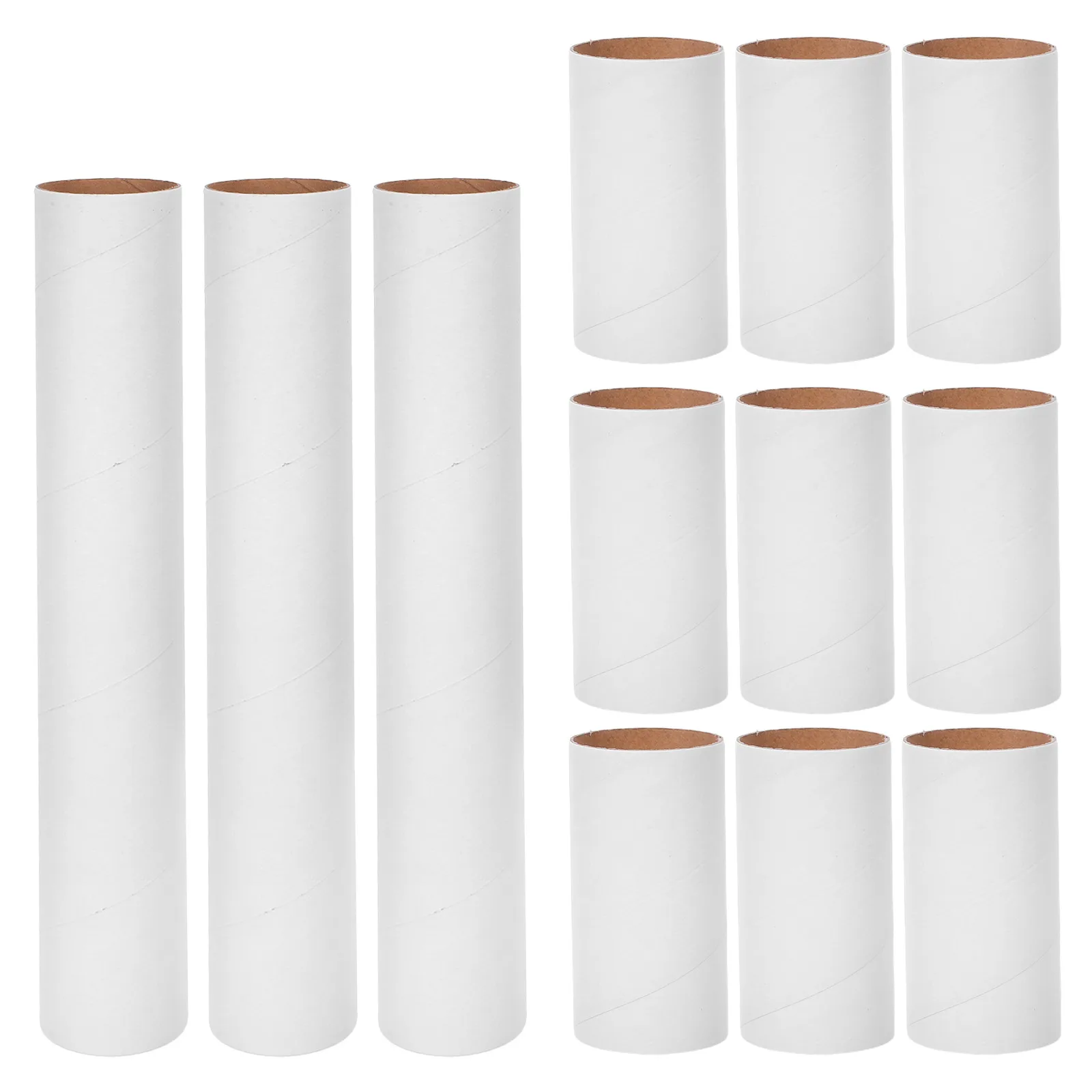 

12 Pcs D Paper Tube Blank Tubes Craft Core Cardboard Cylinder Making Material DIY Crafts Supply