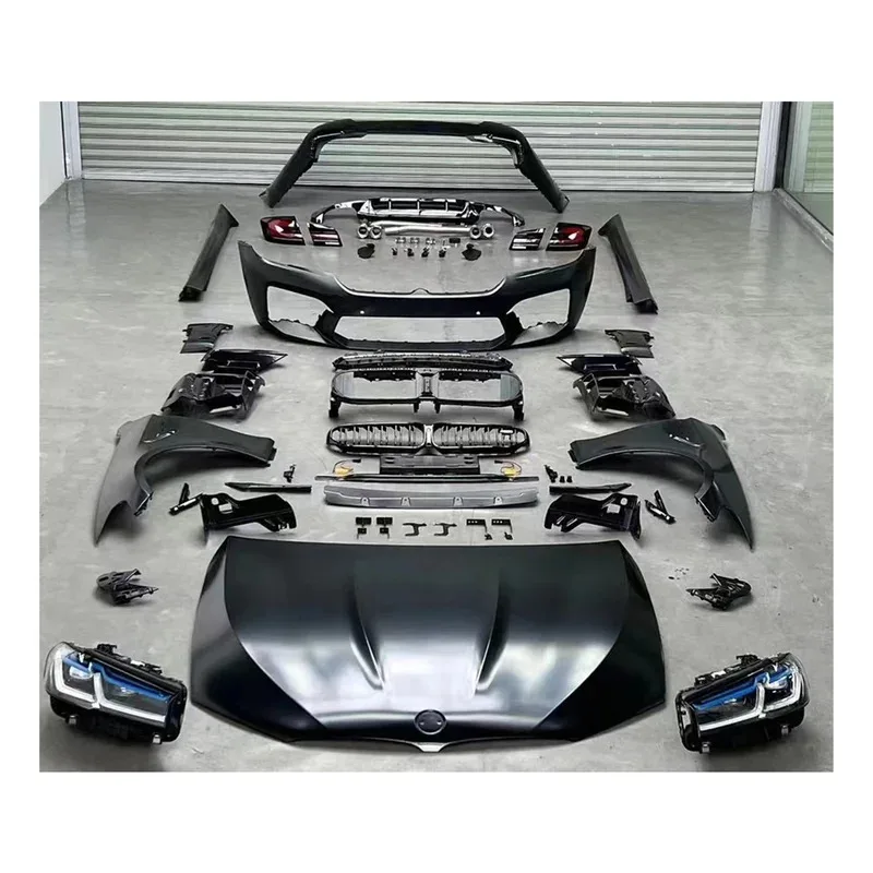 Factory Hot Selling Upgrd Facelift Car Conversion Bumper Bodykit for  F10 F18 Old to New Change Convert to G30 LCI M5 Look Body