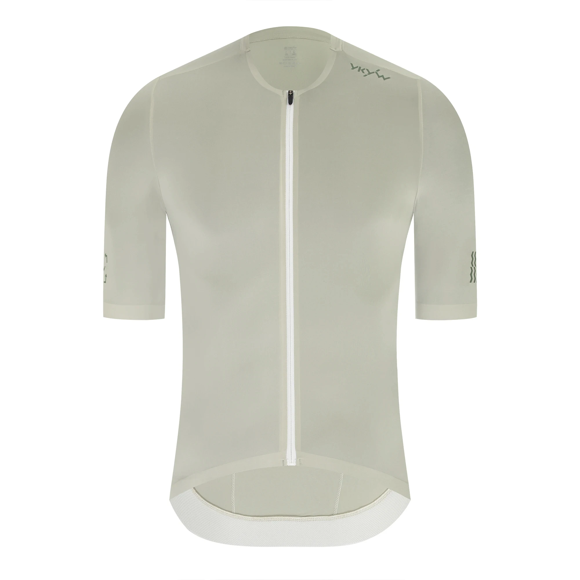 YKYWBIKE 2026 Sommer Herren Radtrikot Kragenlos Kurzarm Cool-Touch Rutschfest Schnelltrocknend Atmungsaktiv Rennrad MTB Oberteil – Detail 17