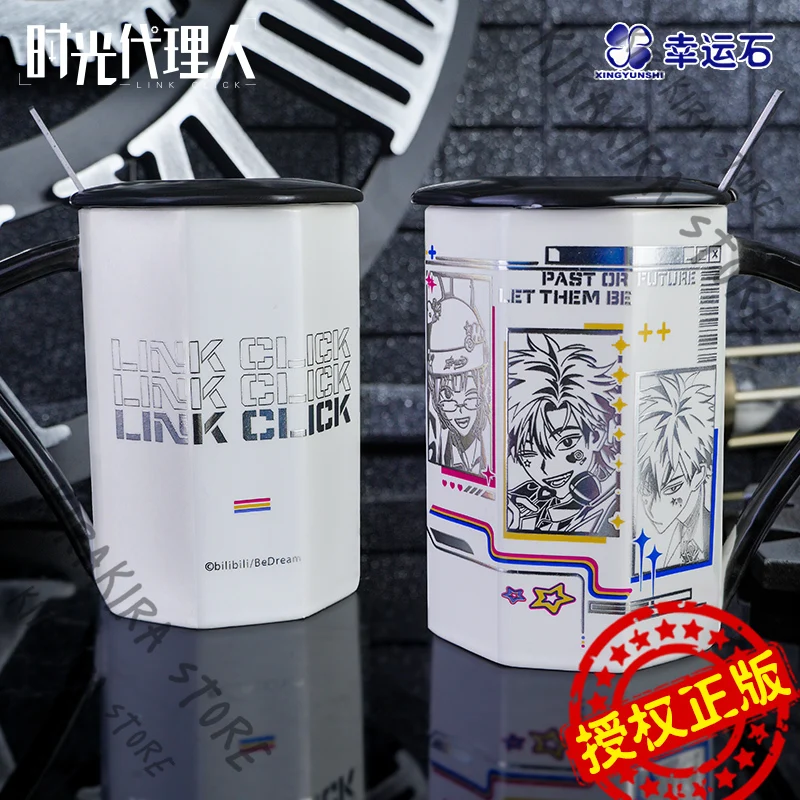 

Link Click Official Genuine Lucas Charles Jo Anime Mug Cosplay Ceramic Cup Student Ornaments Christmas Creativity Present