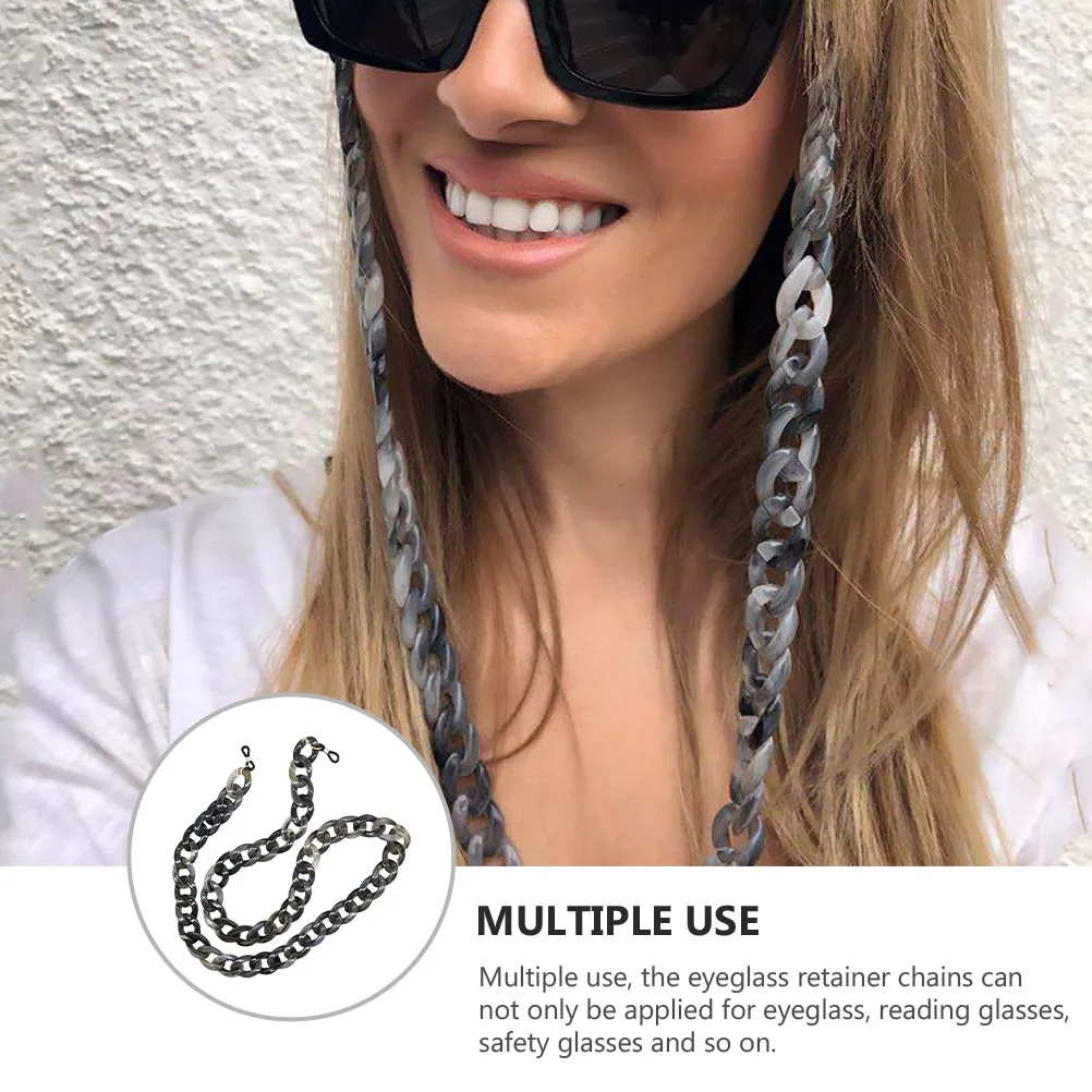 

Glasses Chain Eyeglasses Retainer Lightweight Acrylic Aluminum Anti-lost Mask Lanyards Sunglasses Strap Spectacles Holder