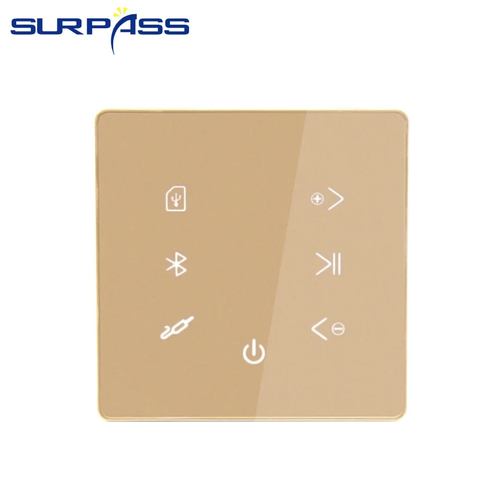 스마트 홈 오디오 BT 벽 사운드 앰프 HiFi 스테레오 배경 음악 시스템 지원 USB SD 카드 극장 앰프 호텔