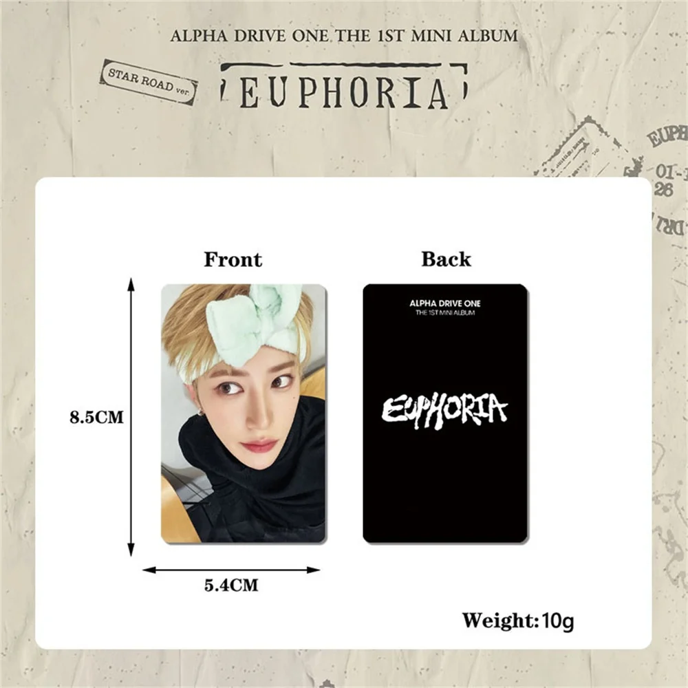 ALPHA DRIVE ONE The 1st Mini Album EUPHORIA Card ALD1 AM Special Card Bright Film LOMO Card JUNSEO ARNO LEO Fans Collection