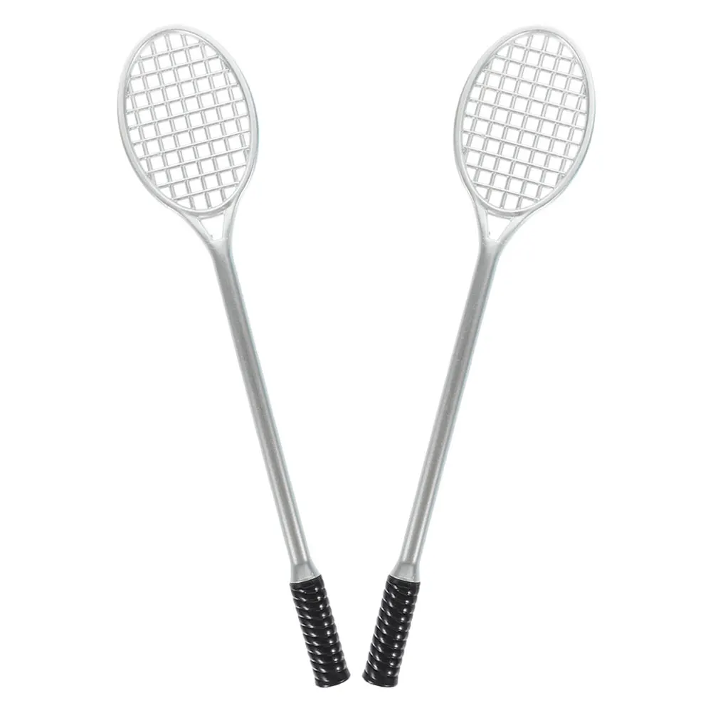2pcs Tennis Racket Gel Pens Unique Shaped Smooth Writing Ink Pen For Journaling Calligraphy School Office Supplies