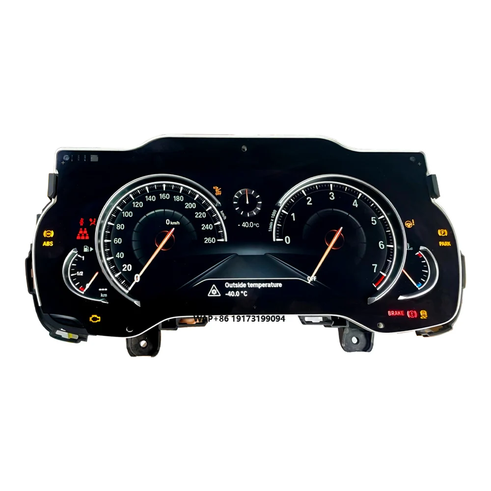 For 3 5 7 Series G30 G32 G11 X3 G01 X4 G02 2017-2019 Speed Meter LCD Cluster Instrument Panel Multimedia Player Dashboard