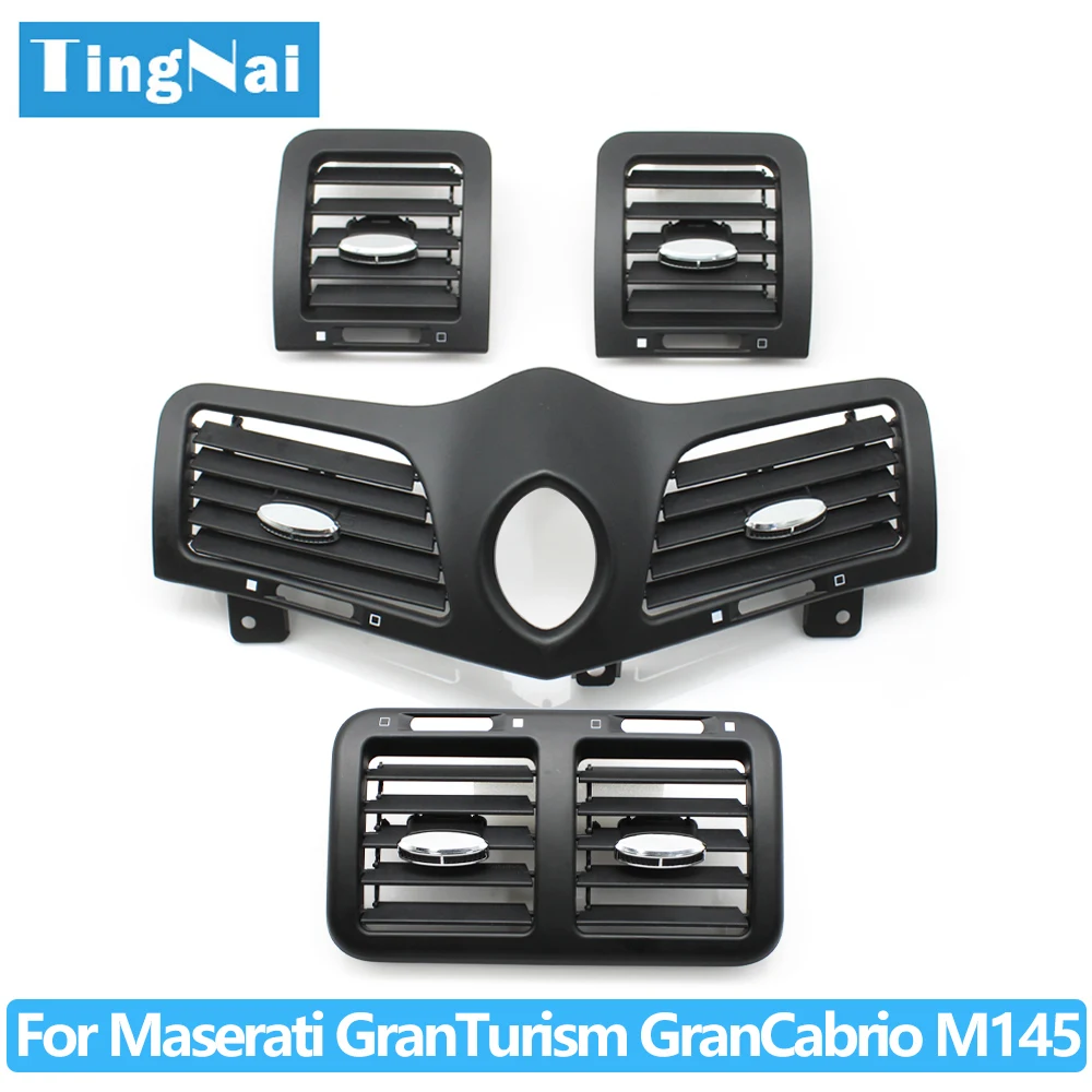 سيارة الجبهة الخلفية لوحة القيادة المركزية اليسار اليمين الأوسط التيار المتناوب تنفيس غطاء لوحة تنفيس الهواء لمازيراتي جران توريزم جران كابريو GT GC M145