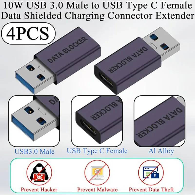 USB Data-Blocking Adapter: A Secure, Charge-Only Solution for Privacy Protection During Travel Charging