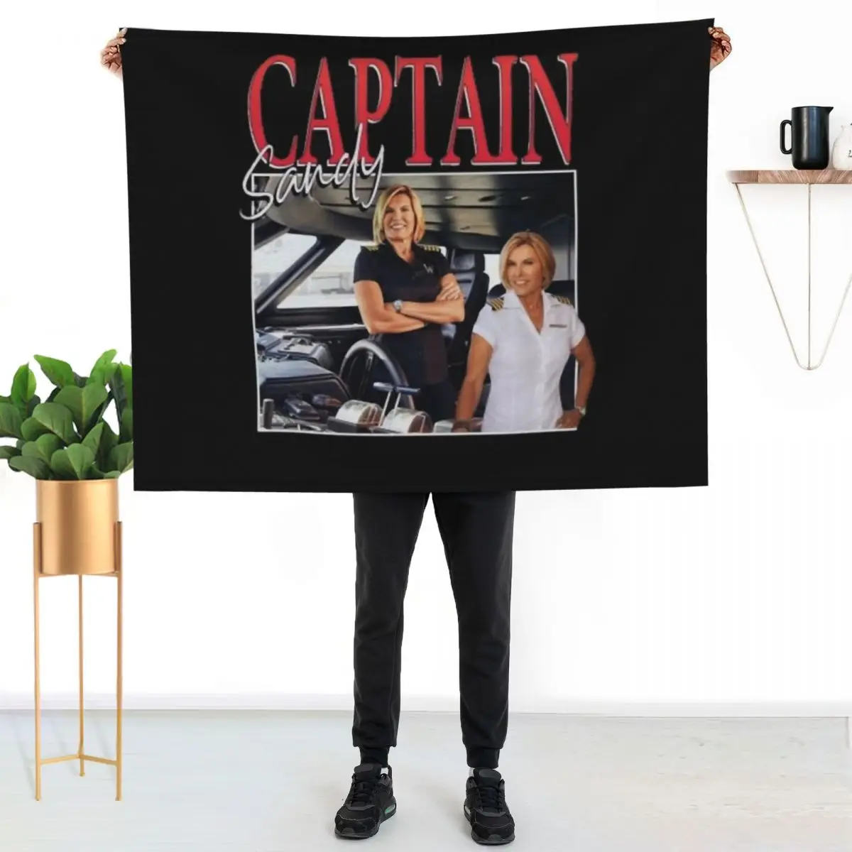 Men Women Below Deck Gifts For Music Fans Throw Blanket Multi-Purpose Hairys Sleeping Bag Hairy Thermal Blankets