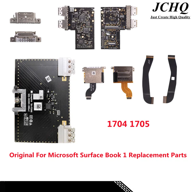 

Оригинальный трекпад JCHQ для Microsoft Surface Book 1 1704 1705, порт для зарядки, USB-плата и кабель хорошо протестированы