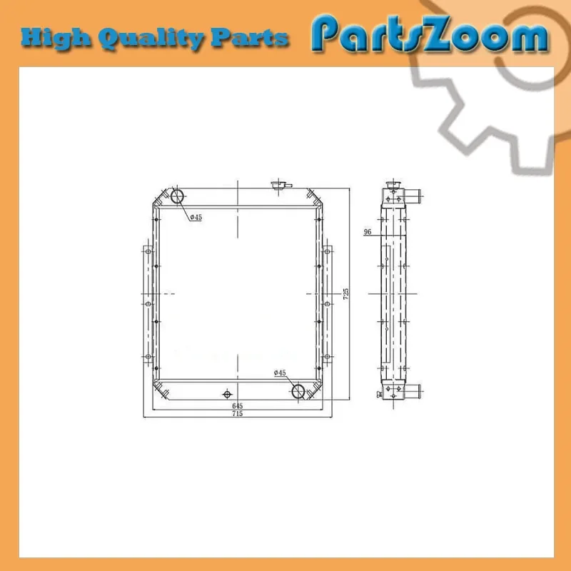 

HD450-7 Radiator For Kato Excavator