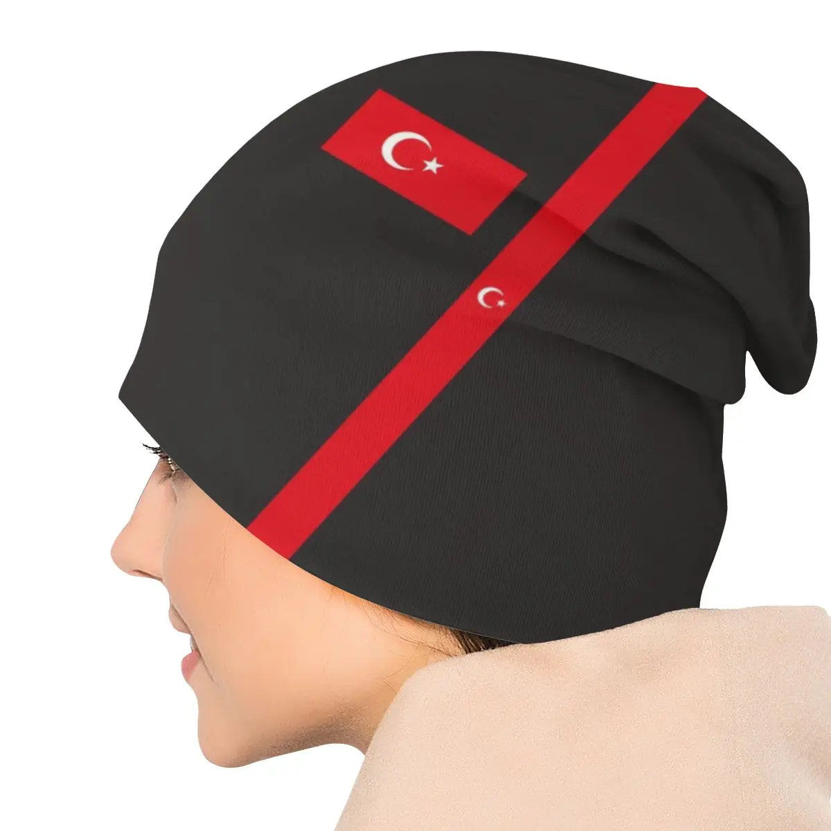 Turkey Flag Bonnet Femme Hip Hop Knitted Hat For Men Women Autumn Winter Warm Turkish Leader Mustafa Kemal Ataturk Beanies Caps