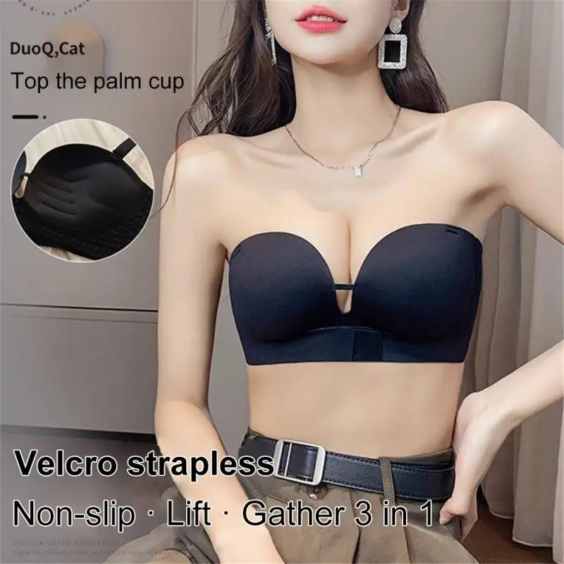 

Summer Strapless Bra Underwear Seamlessly Push Up Brassiere Cover Front Type Sexy Lingerie Women Body Lenceria Para Damas Mujer