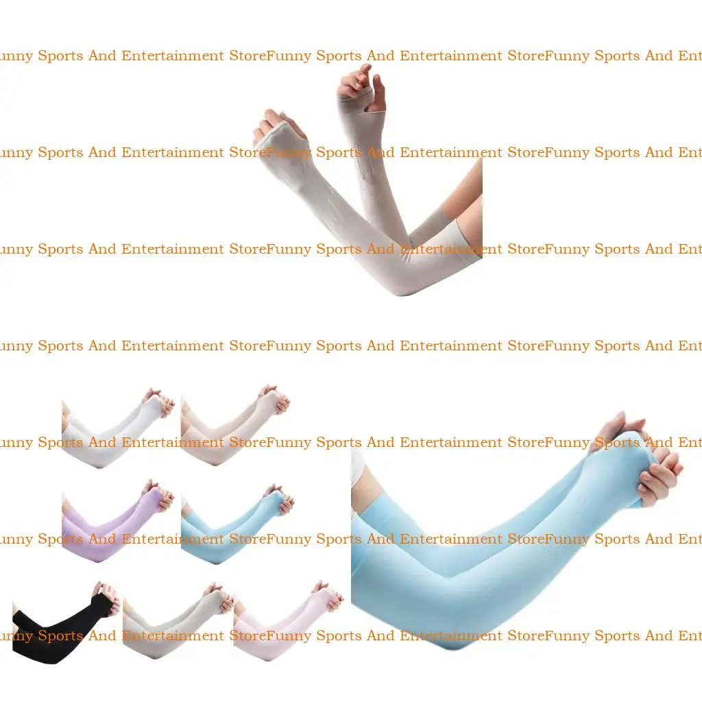

C4DE Driving Fingerless Sun Sleeve Adjustable Arm Sleeve Sun Protections Cooling Arm Sleeve for Women Girl Cooling Arm Cover
