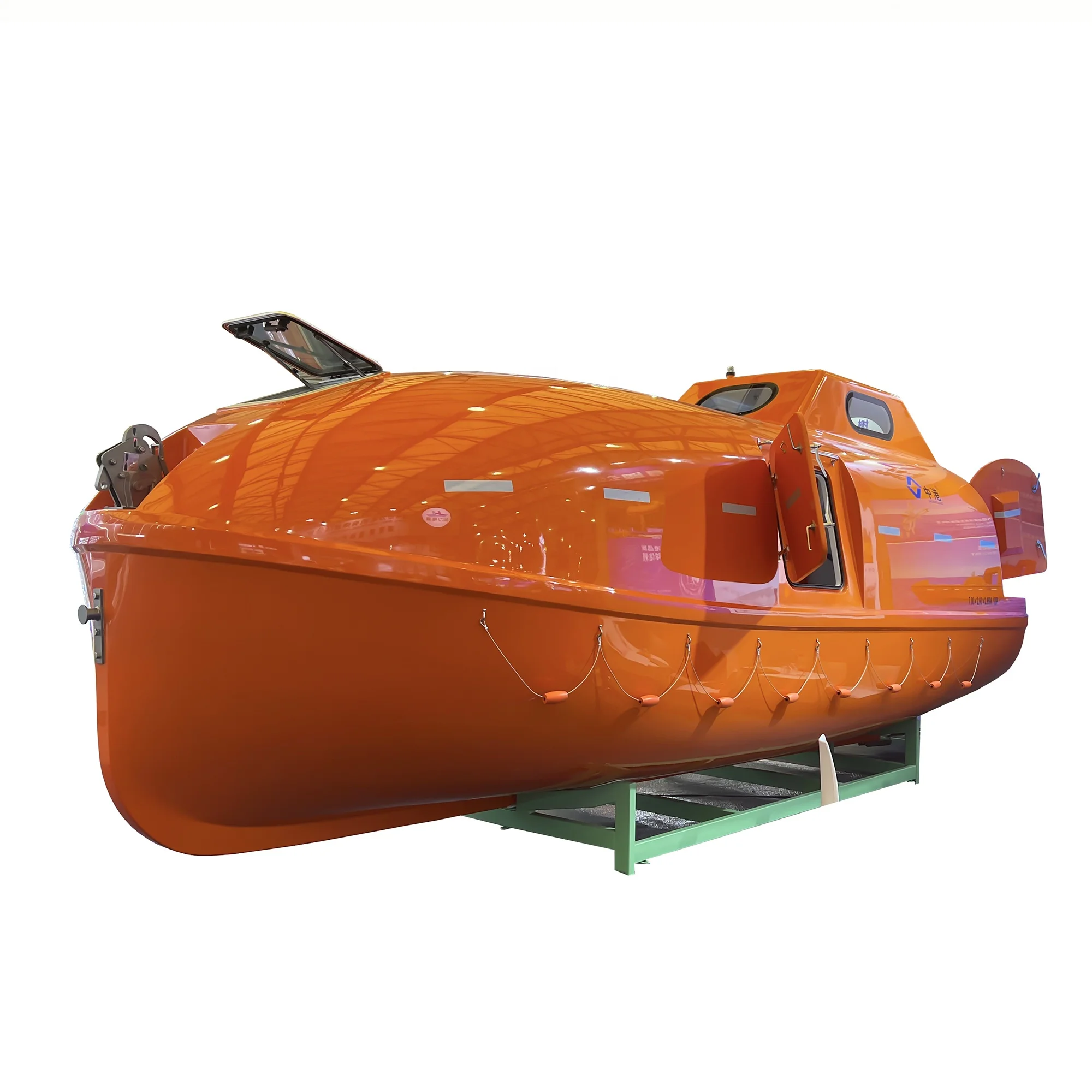 Bateau de sauvetage entièrement fermé, bateau de sauvetage maritime, capacité de 6 personnes, haute résistance aux chocs, approuvé SOLAS