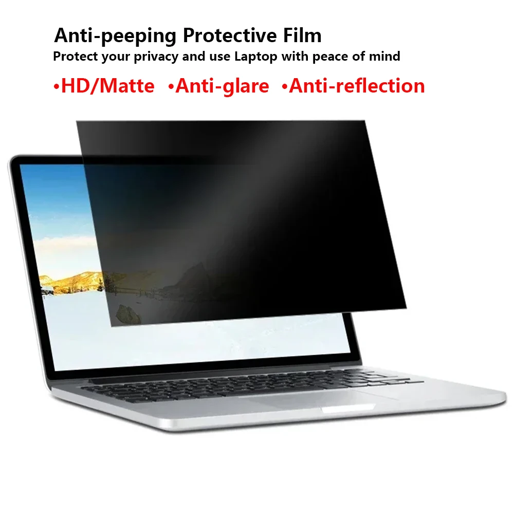 Anti-spy Magánélet fólia számára Notebook 14 15.6'' (16:9) Kivet Hátvéd Füzet PC Számítógép anti-peep Átszűrődik Matt anti-glare fólia