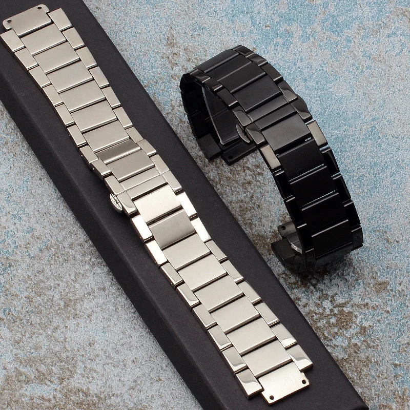 High Quality Solid Stainless Steel Watch Band for Hublot Big Bang Classic Fusion Yubo Men Women Watchband Bracelet24*17 27*19MM