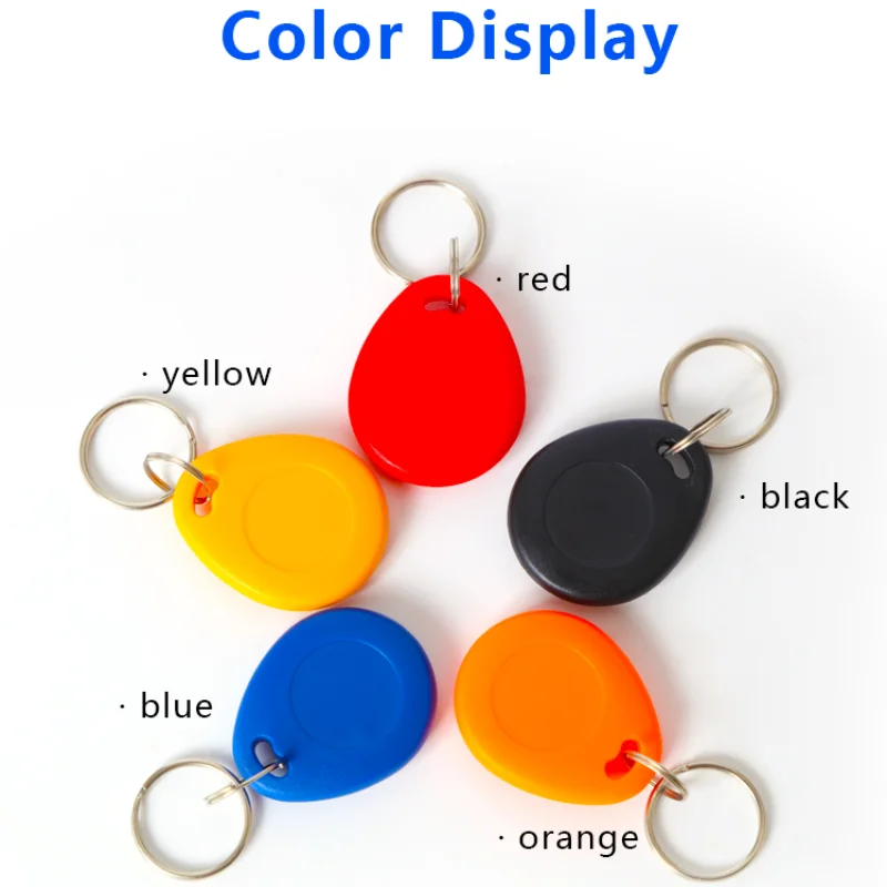 RFID Card 125Khz 100pcs/lot 26 Bit Proximity TK4100 Keyfobs RFID Proximity Keychain ABS Waterproof Keyfobs