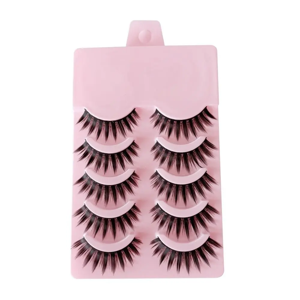5/10 Pairs Schoonheid Zachte 3D Nertsen Wimpers Dramatische Natuurlijke Look Valse Wimper Extension Pluizige Volume Nertsen Wimpers Make-Up