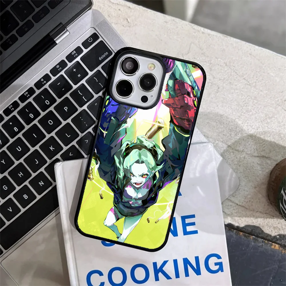 Anime C-Cyberpunk E-Edgerunners Phone Case Strong Magnetic For IPhone 15 14 13 Pro Max 11 12 Mini Alex Mirror For Magsafe