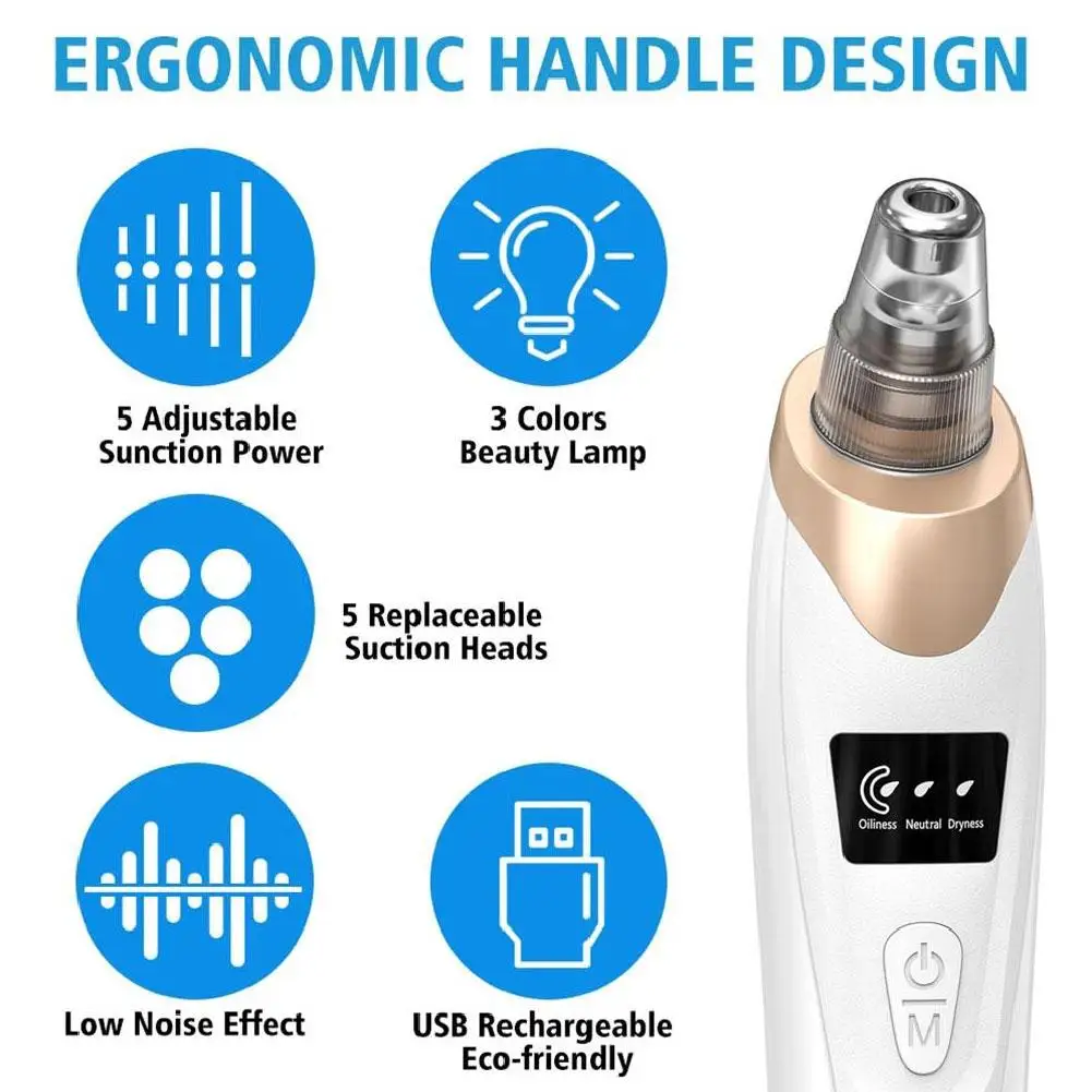 Aspirateur électrique pour éliminer les points noirs, nettoyage en profondeur du visage, Machine de nettoyage des pores, outils de soins de la peau du visage