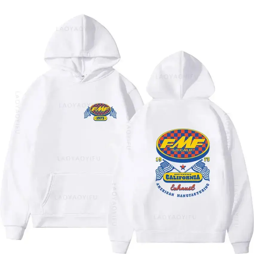 FMF Racing Exhaust Ama Motocross Theme Pullovers Men's winter clothes New in hoodies & sweatshirts Essentials Graphic Y2k Hoody