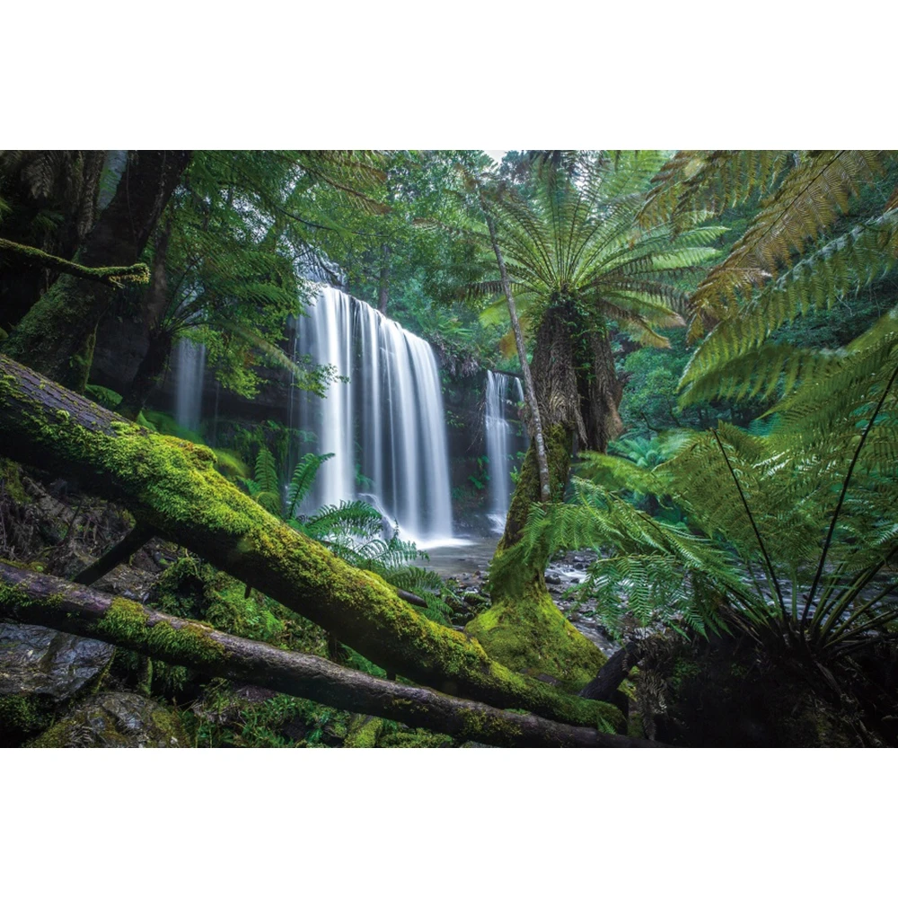 Natura scenario fotografia sfondo cascata acqua di montagna fiume lago foresta paesaggio ritratto sfondo Studio fotografico Decor