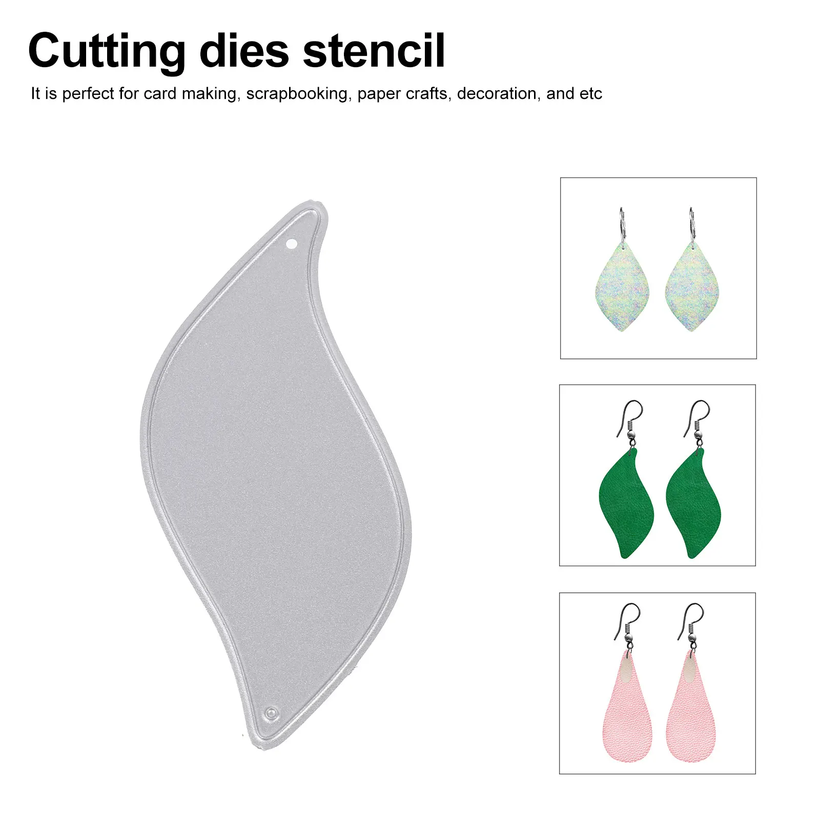 

Carbon Steel Knife Mold Earring Cutting Dies Metal Shaped Stencil Craft Tool Fabric Paper DIY Gifts Storage Containers