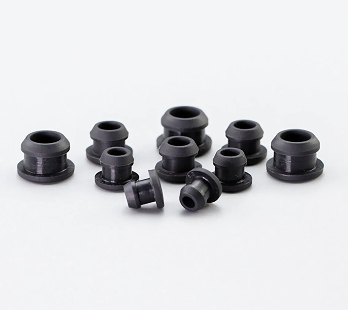 Black 4.5-12mm Silicone Rubber Hole Caps T-type Plug Cover Snap-on Gasket Blanking End Cap Seal Stopper