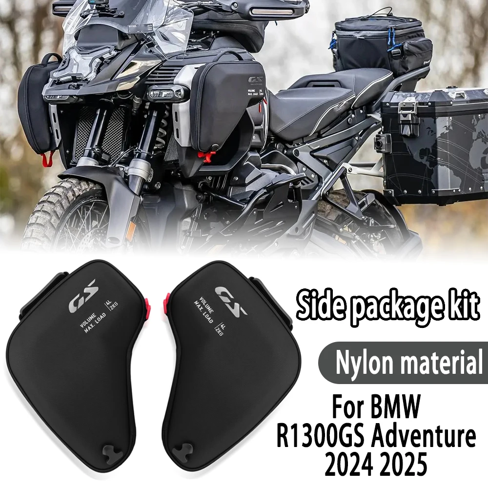 For BMW R1300GS ADV R1300 GS R 1300 GS Adventure 2024 2025 r1300gs Motorcycle Accessories Radiator Cowl Bag Fairing Tool Bag 4L