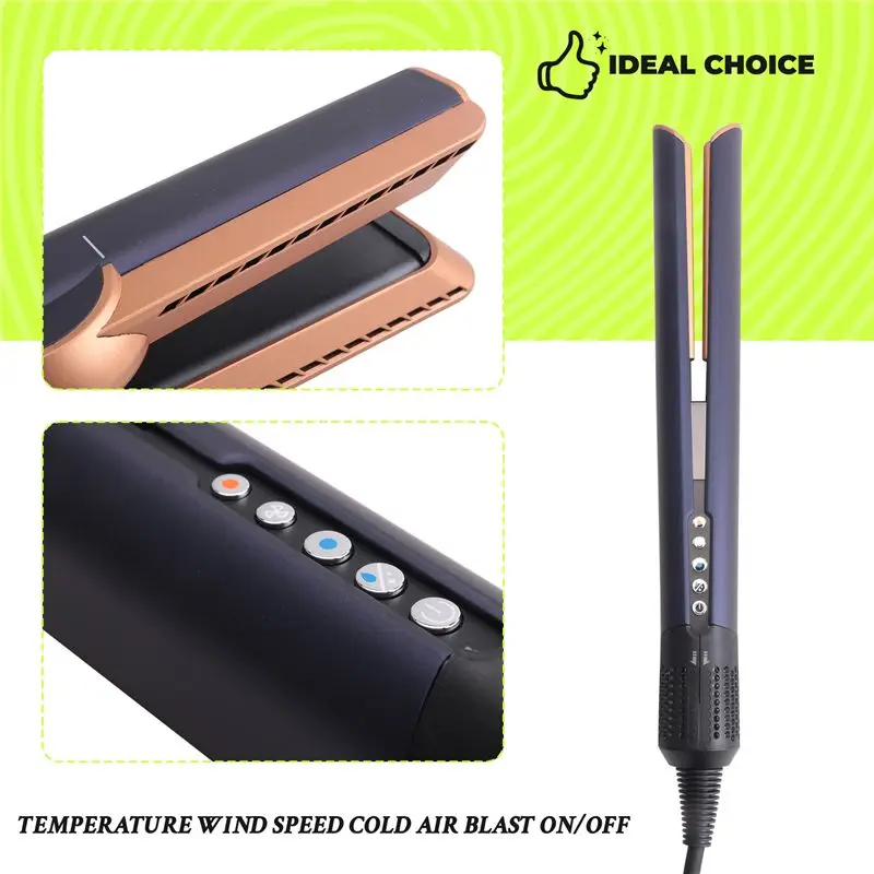 2-In-1 المهنية مكواة فرد الشعر مجفف الشعر الكهربائية مستقيم أداة تصفيف المنزل الاتحاد الأوروبي التوصيل