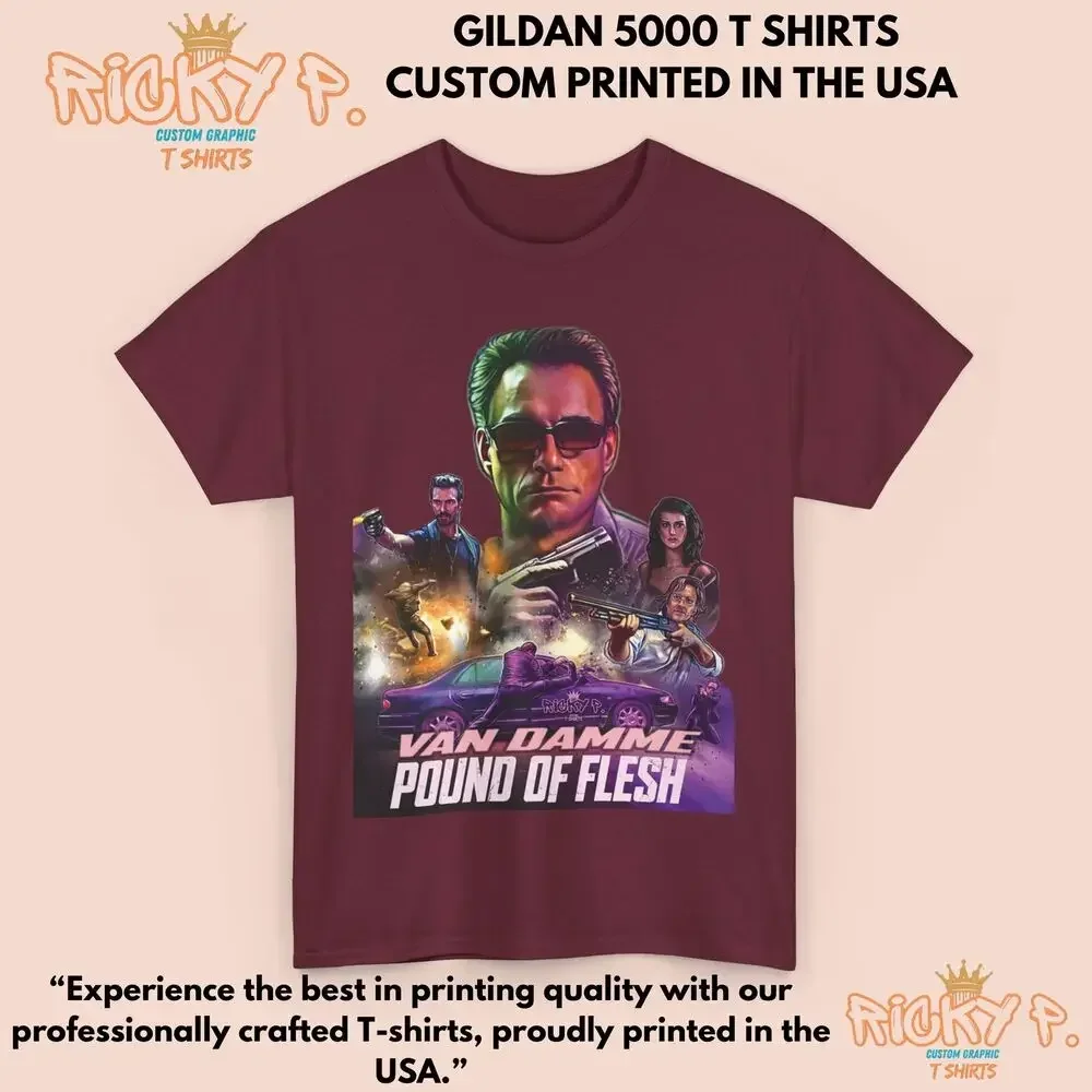 Pound Of Flesh Jean Claude Van Damme Movie T Shirt Unisex Heavy Cotton Tee