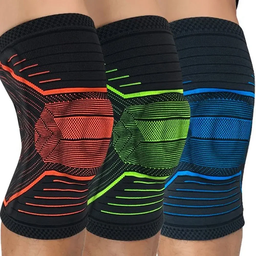 1Pcs Knee Pads Sports Pressurized Elastic Kneepad Protector for Men and Women, Hiking Meniscus Tear Arthritis Joint Pain Relief