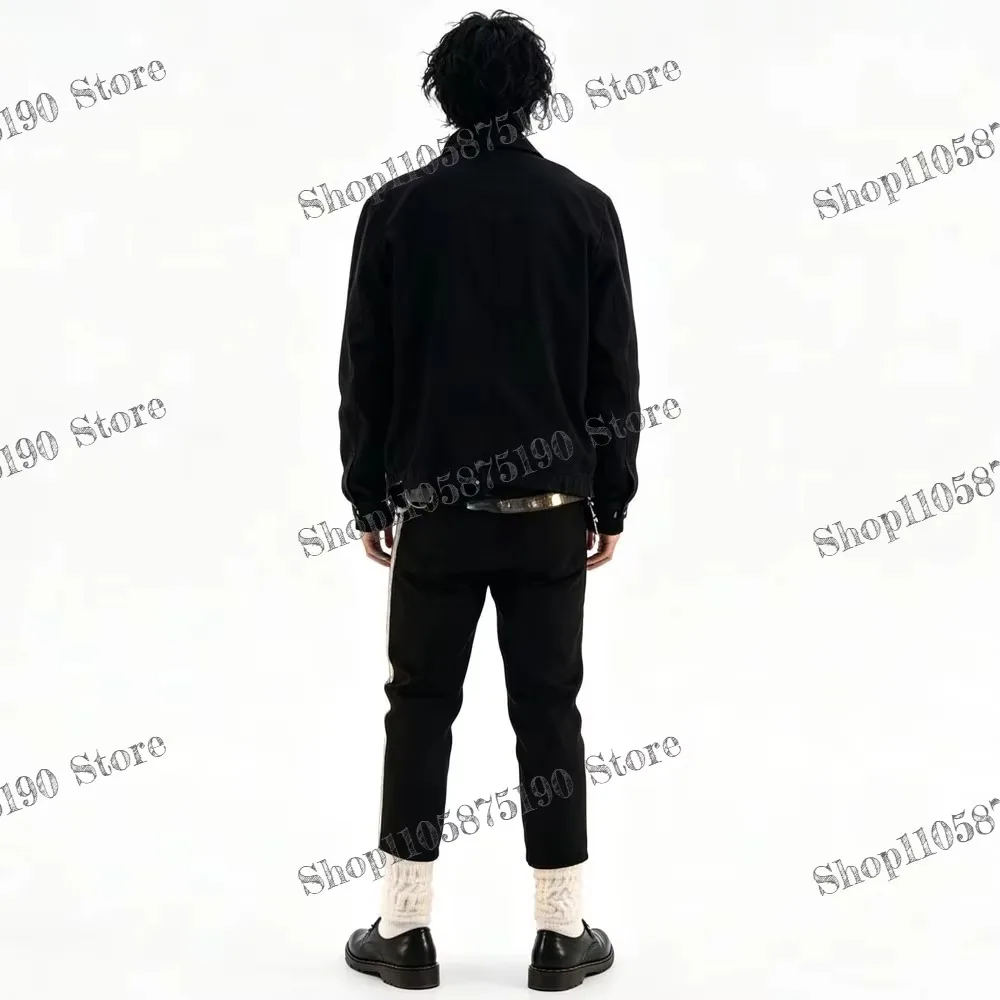 Michael Jackson Cosplay Costume Bad World Tour Punk Performance Jacket Pants Tops Accessories Full Set Stars Impersonator Outfit view 3