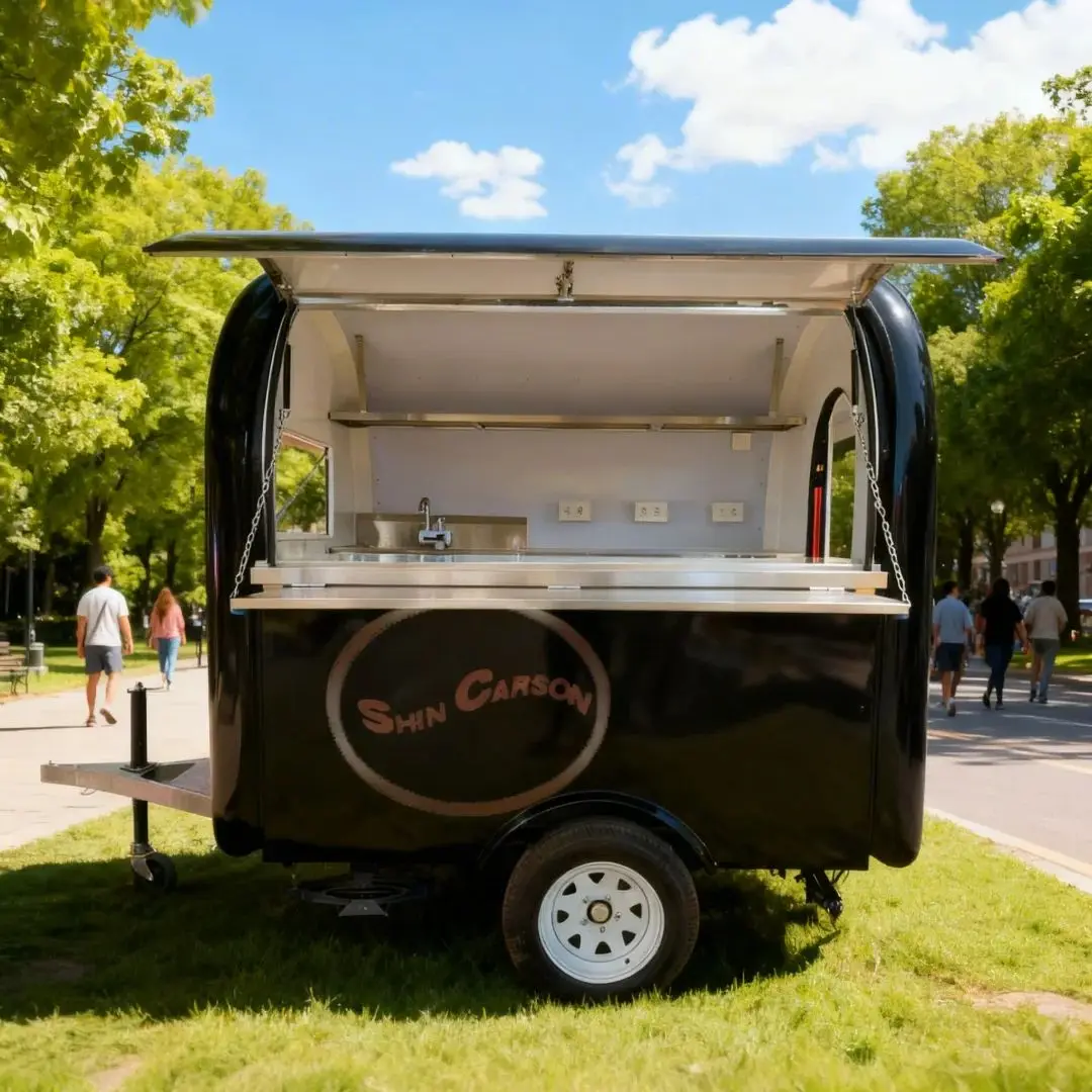 

2025 Fully Equipped Fast Food Truck for Sale - Mobile Food Concession Trailer with Full Kitchen