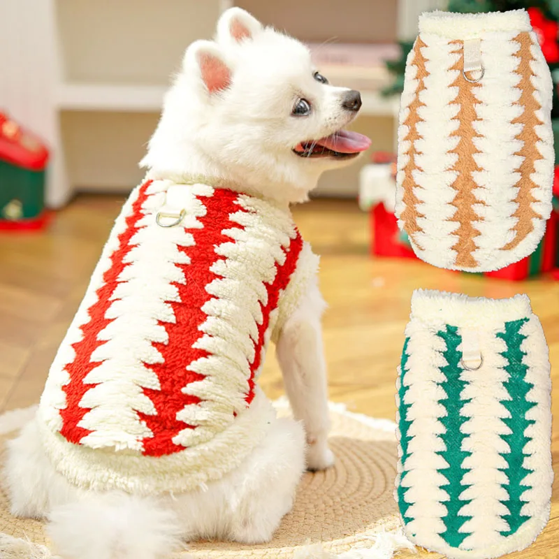 

Christmas Red Green Fleece Pullover Hoodie Costume Dog Winter Clothes For Small Dogs Dachshund Pet Clothing Puppy Sweatshirt XXL