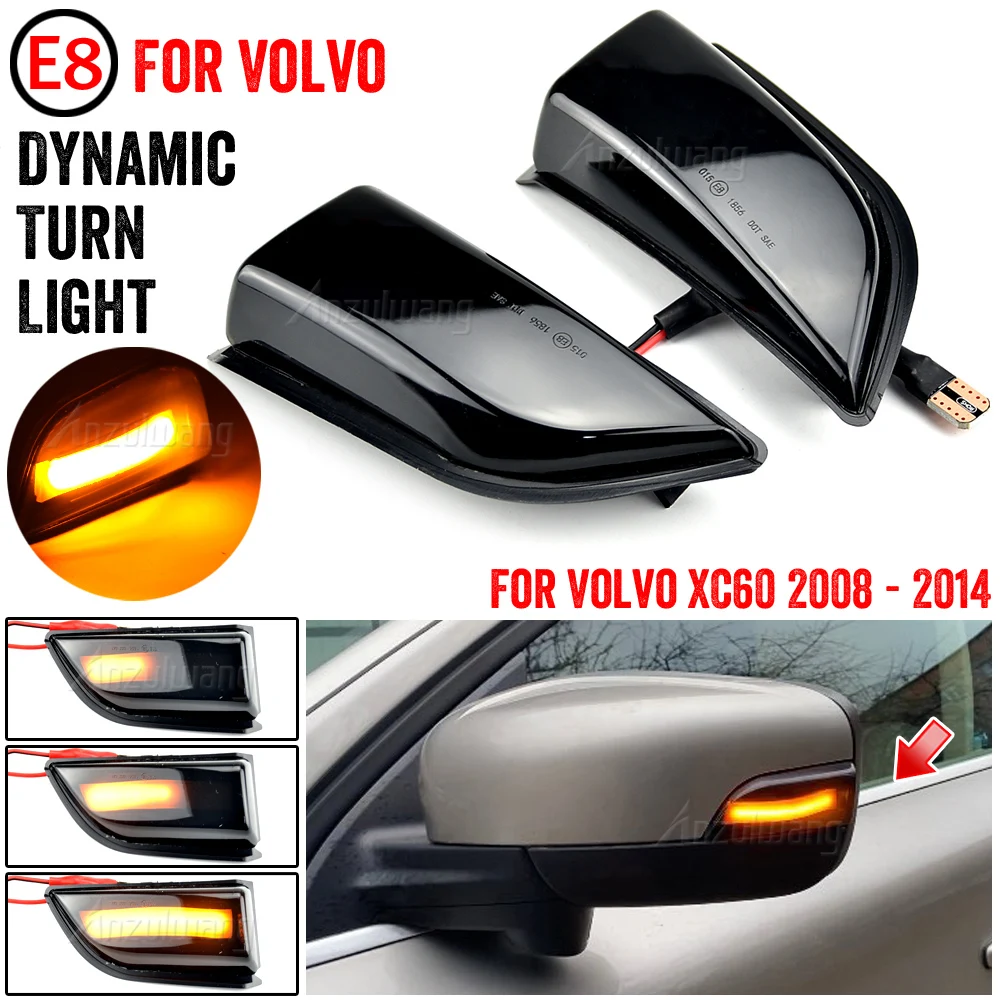 

Dynamic Blinker For Volvo XC60 2008 2009 2010 2011 2012 2013 2014 LED Turn Signal Light Indicator