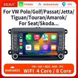 Wireless Carplay Android Auto Car Radio for Volkswagen VW Amarok EOS Multivan T5 Scirocco Transporter und Multivan T6 Car Radio