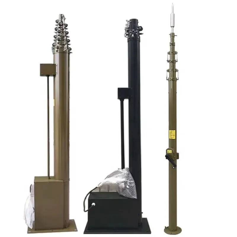 Customizable load capacity Pneumatic telescopic rods 4-20 meters high Telecom towers and accessories