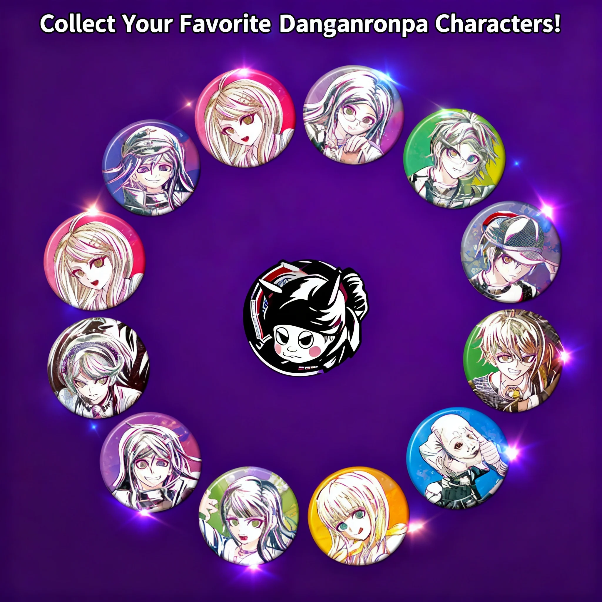 Pins de Anime Danganronpa V3, Accesorios de Cosplay, Broche, Colgante, Llavero, Souvenir de Kibo Gonta, Kaito Kokichi, Ouma