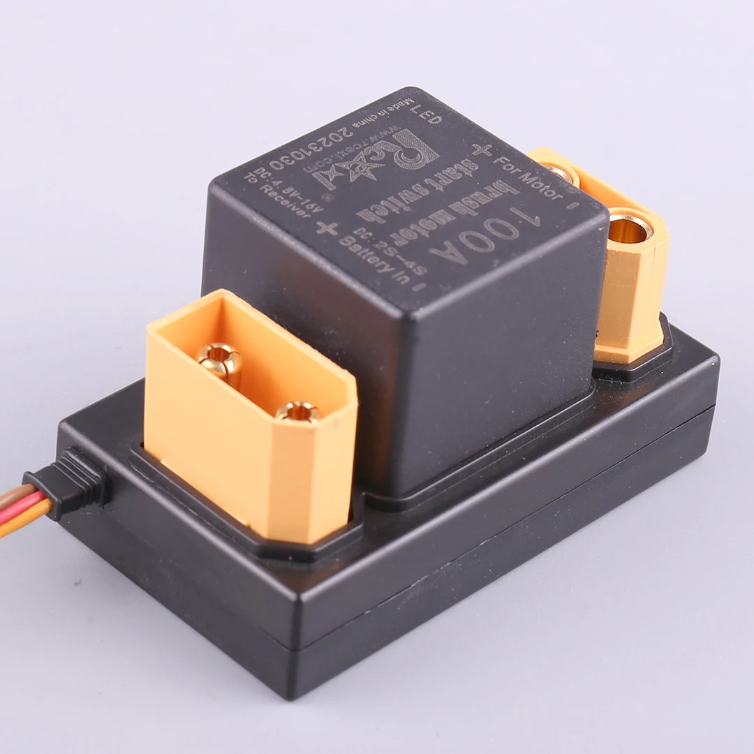 Rcexl 100A Brush Motor Start Switch V2.0 electronic switch mechanical relay switch for RC Model