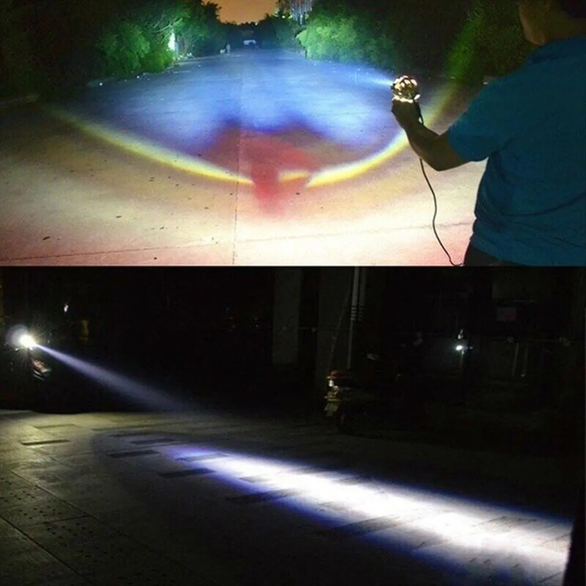 U7 سكوتر كهربائي LED الأضواء تسليط الضوء على وامض عيون الملاك دراجة نارية LED ضوء ل سكوتر كهربائي إعادة تشكيل أ