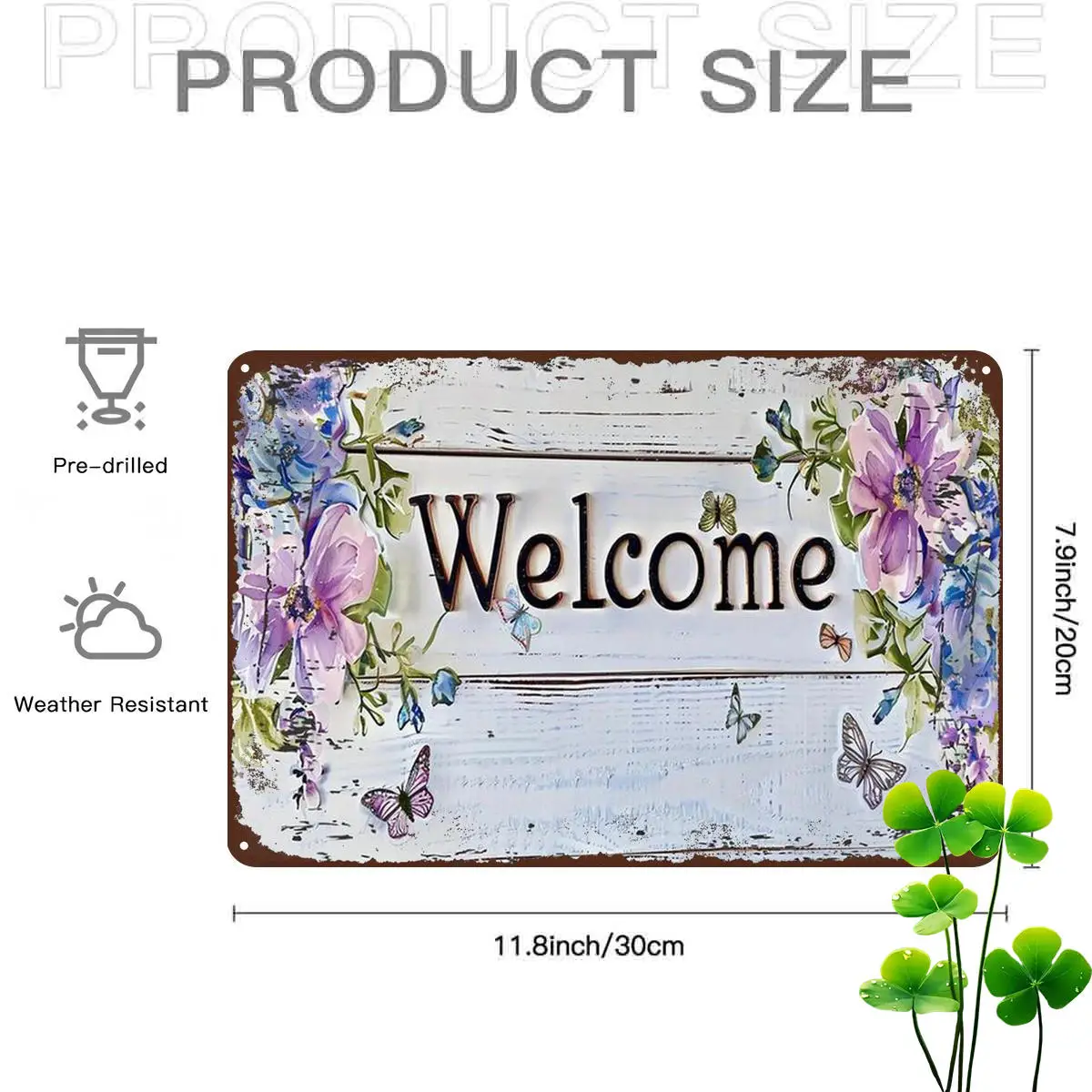 2D Flat 1pc, Vintage Floral 